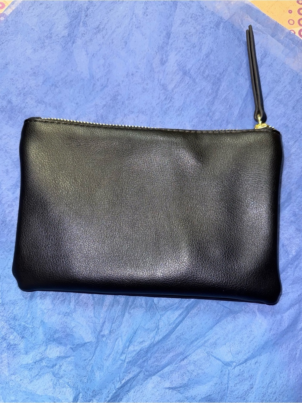 Juicy Couture Black Leather Double-Pouch Clutch - Picture 2 of 5